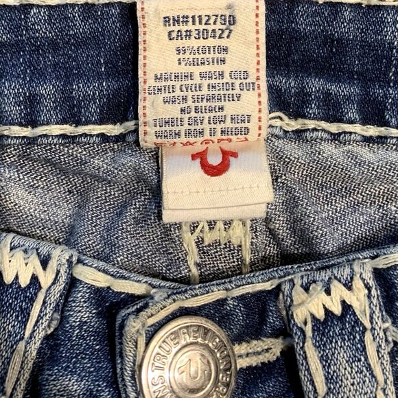 True Religion Blue Flare & Wide Leg Jeans - Picture 7 of 7